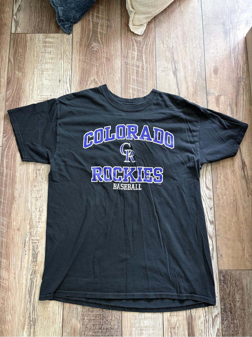 Genuine Merchandise Colorado Rockies Black Graphic Tee